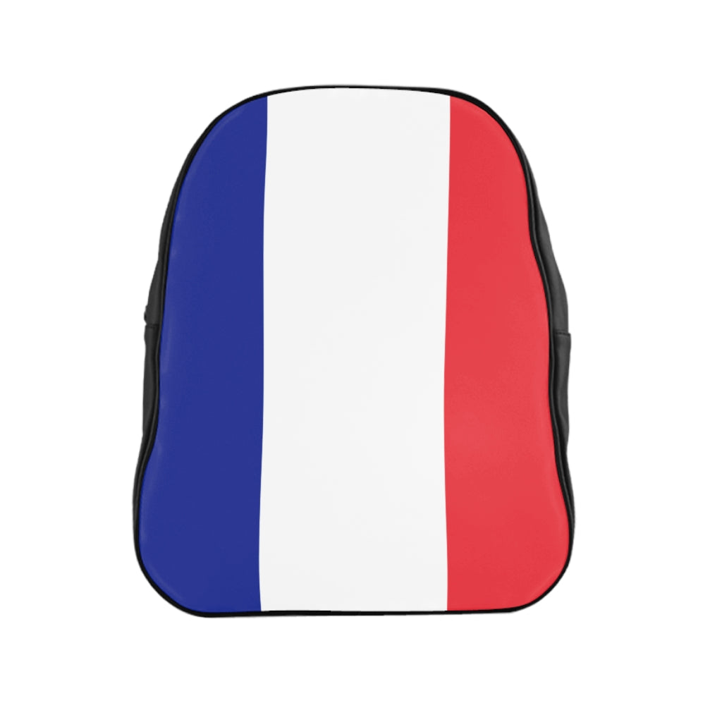 FRANCE FLAG School Backpack