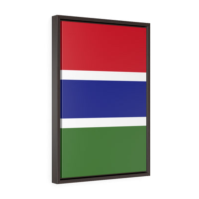 GAMBIA Vertical Framed Premium Gallery Wrap Canvas