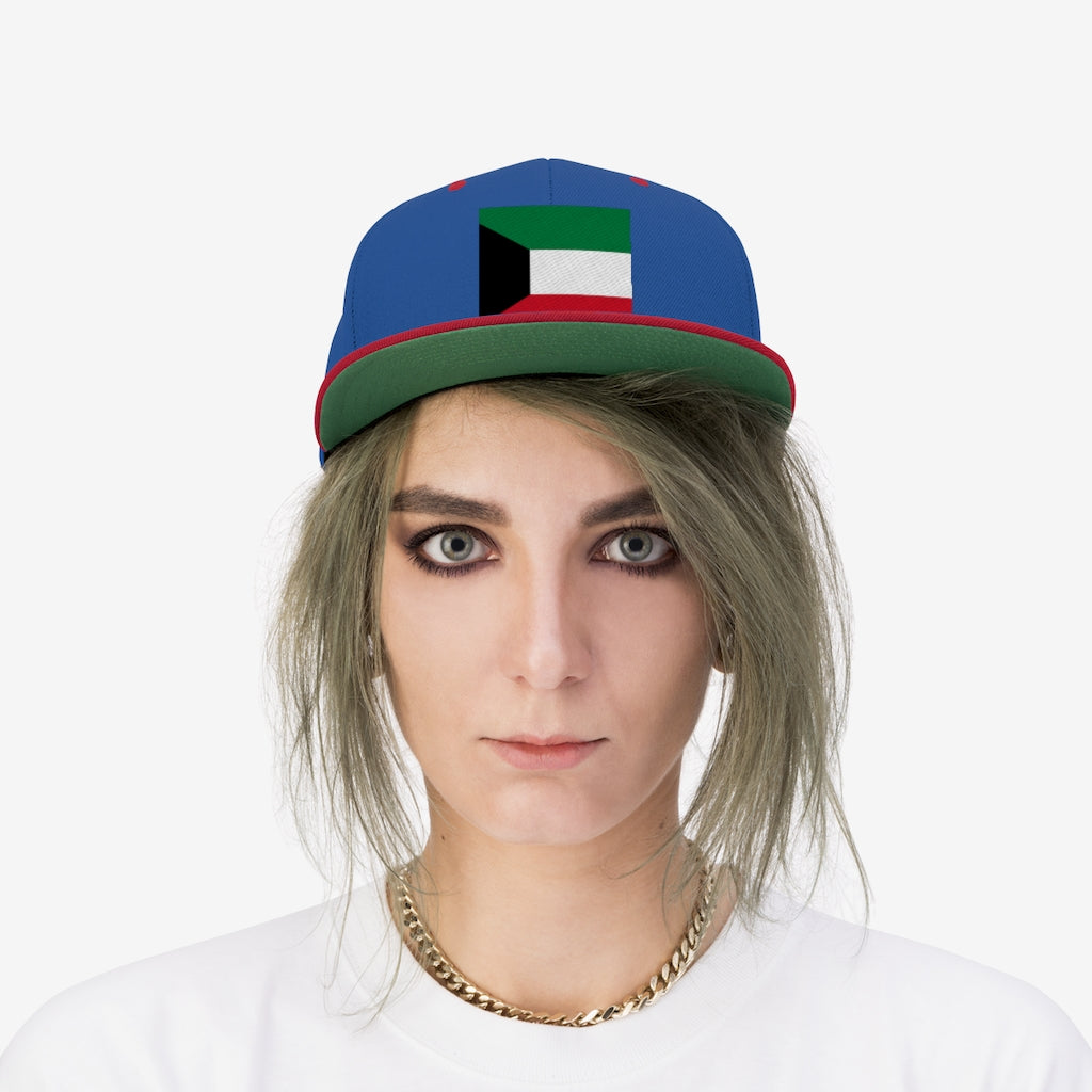 KUWAIT Unisex Flat Bill Hat