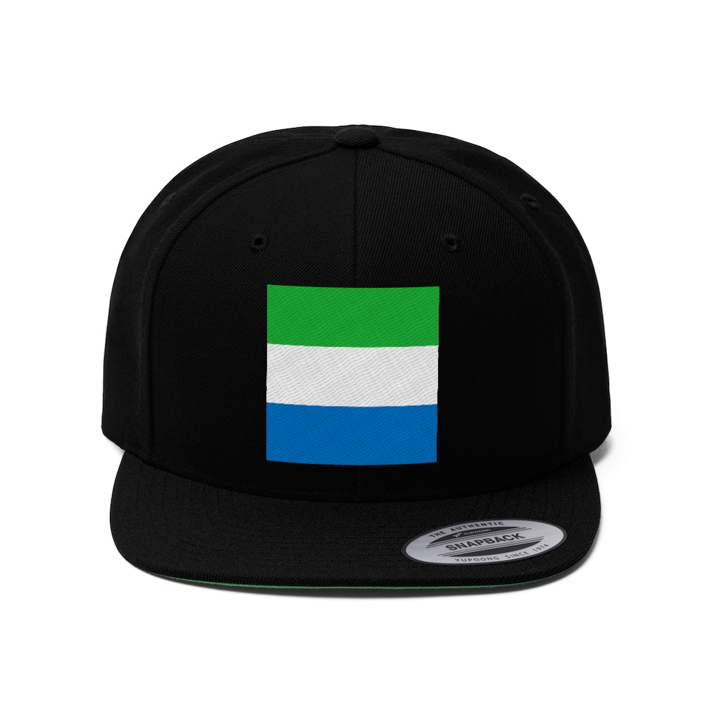 SIERRA LEONE Unisex Flat Bill Hat