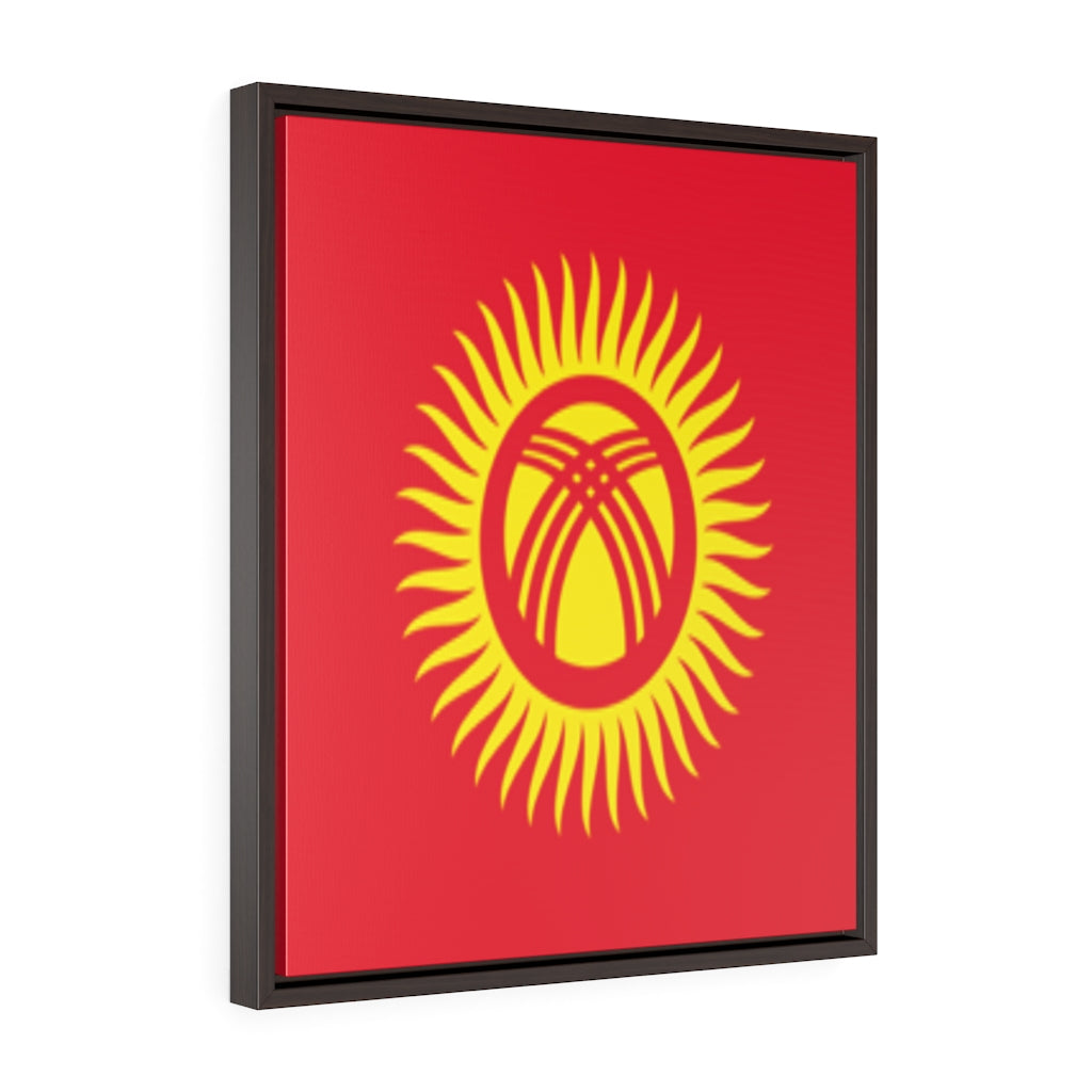 KYRGYZSTAN Vertical Framed Premium Gallery Wrap Canvas