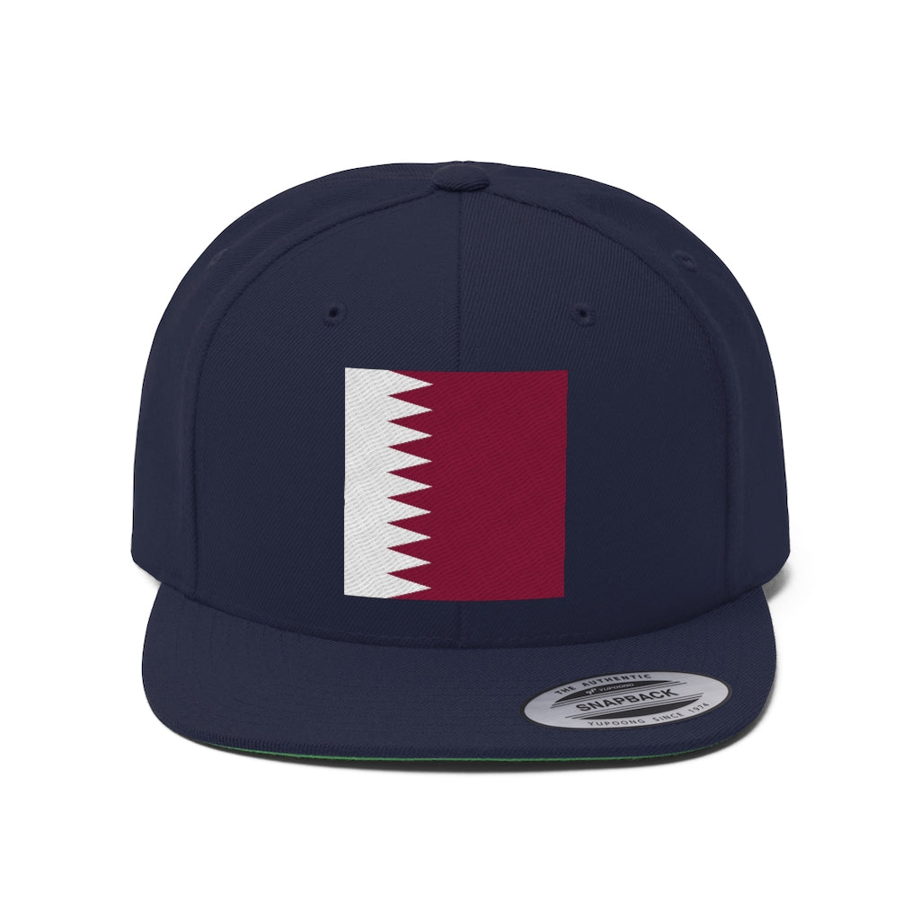 QATAR Unisex Flat Bill Hat