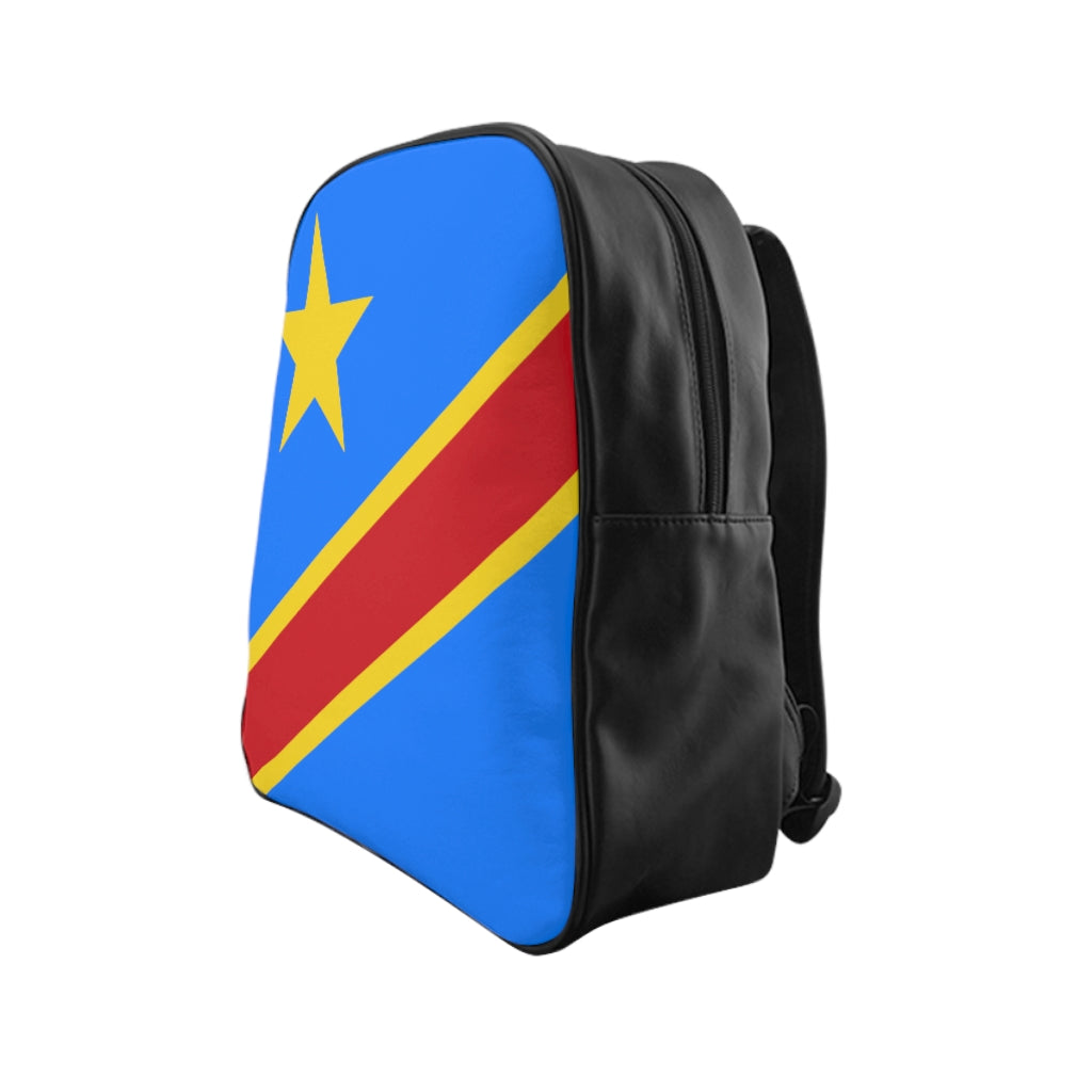 CONGO DEMOCRATIC REPUBLIC FLAG School Backpack