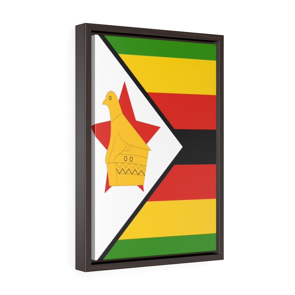 ZIMBABWE Vertical Framed Premium Gallery Wrap Canvas