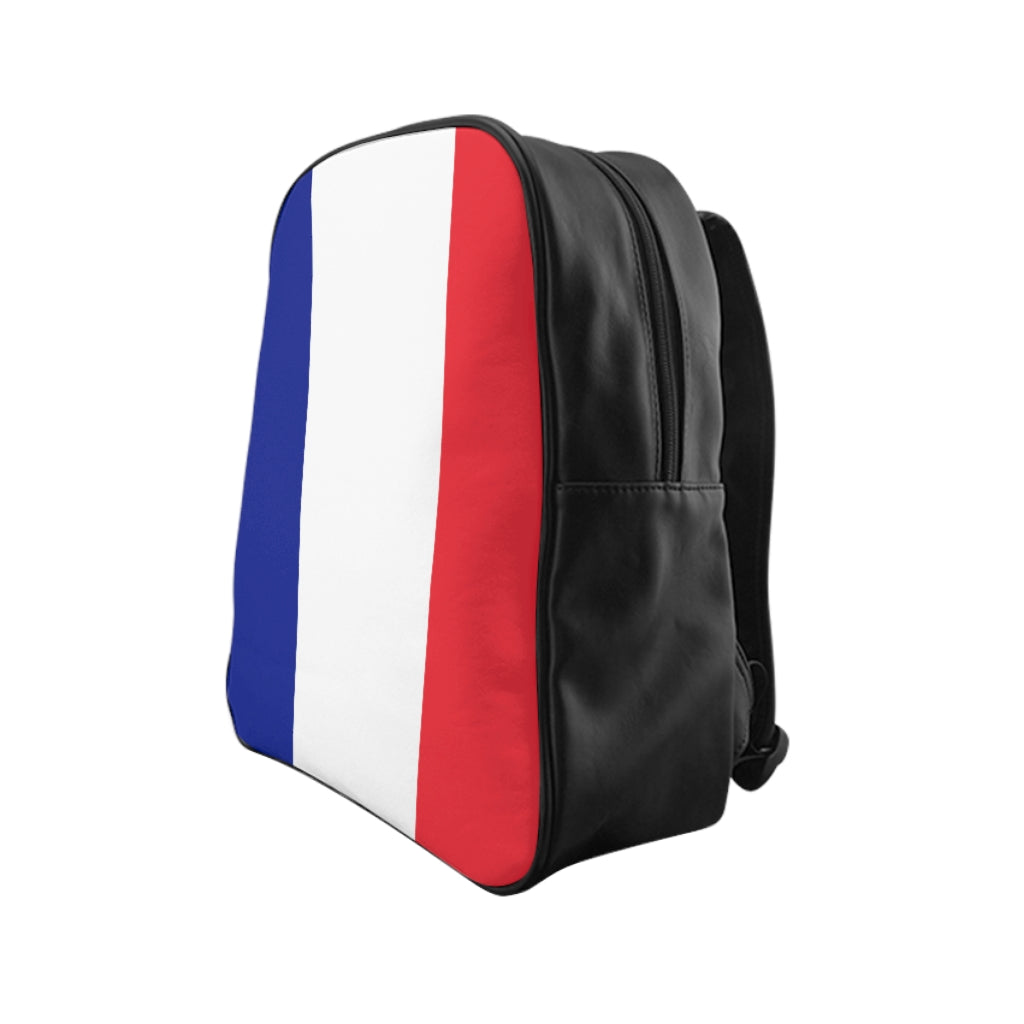 FRANCE FLAG School Backpack