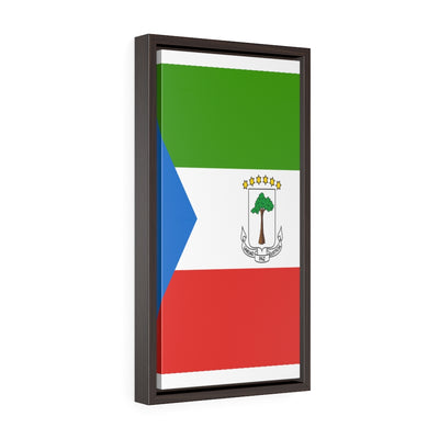 EQUATORIAL GUINEA Vertical Framed Premium Gallery Wrap Canvas