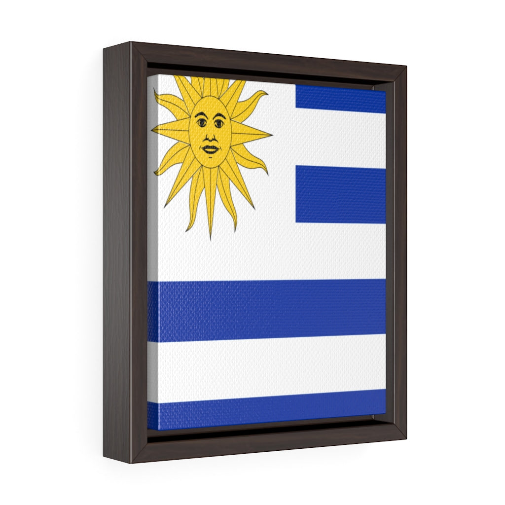 URUGUAY Vertical Framed Premium Gallery Wrap Canvas