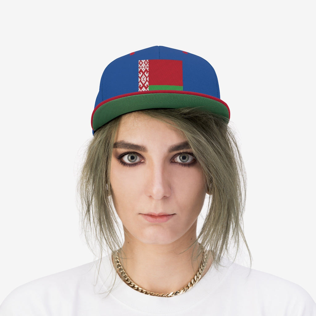 BELARUS Unisex Flat Bill Hat