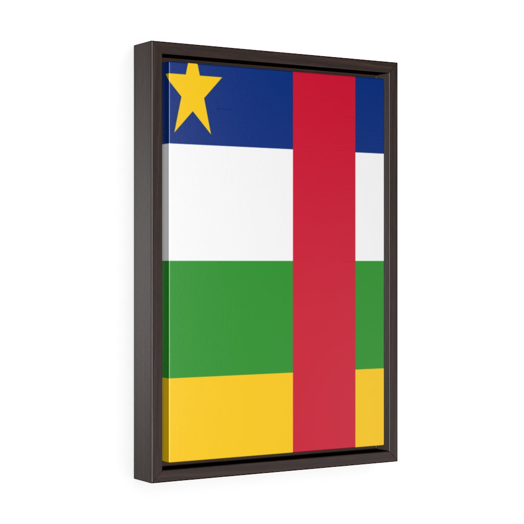 CENTRAL AFRICAN REPUBLIC Vertical Framed Premium Gallery Wrap Canvas