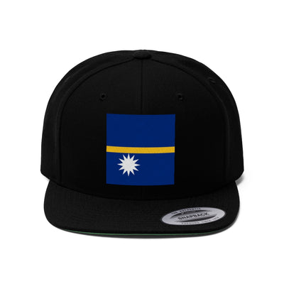 NAURU Unisex Flat Bill Hat