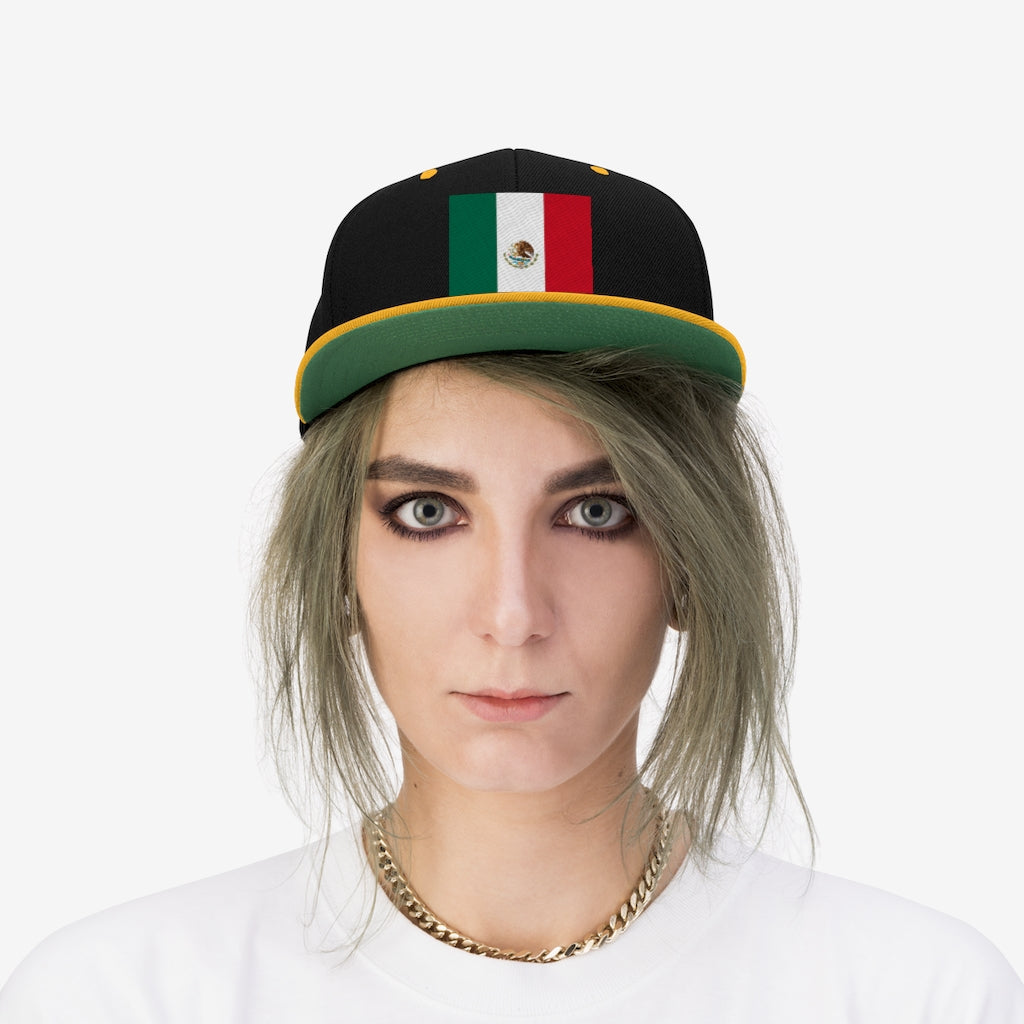 MEXICO Unisex Flat Bill Hat