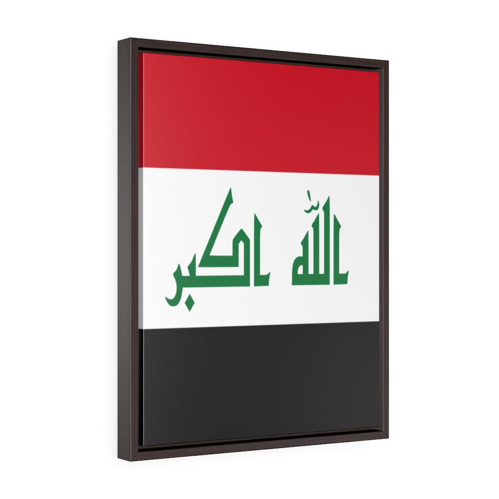 IRAQ Vertical Framed Premium Gallery Wrap Canvas