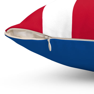 Denmark flag Spun Polyester Square Pillow