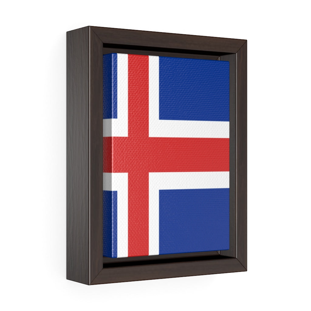 ICELAND Vertical Framed Premium Gallery Wrap Canvas