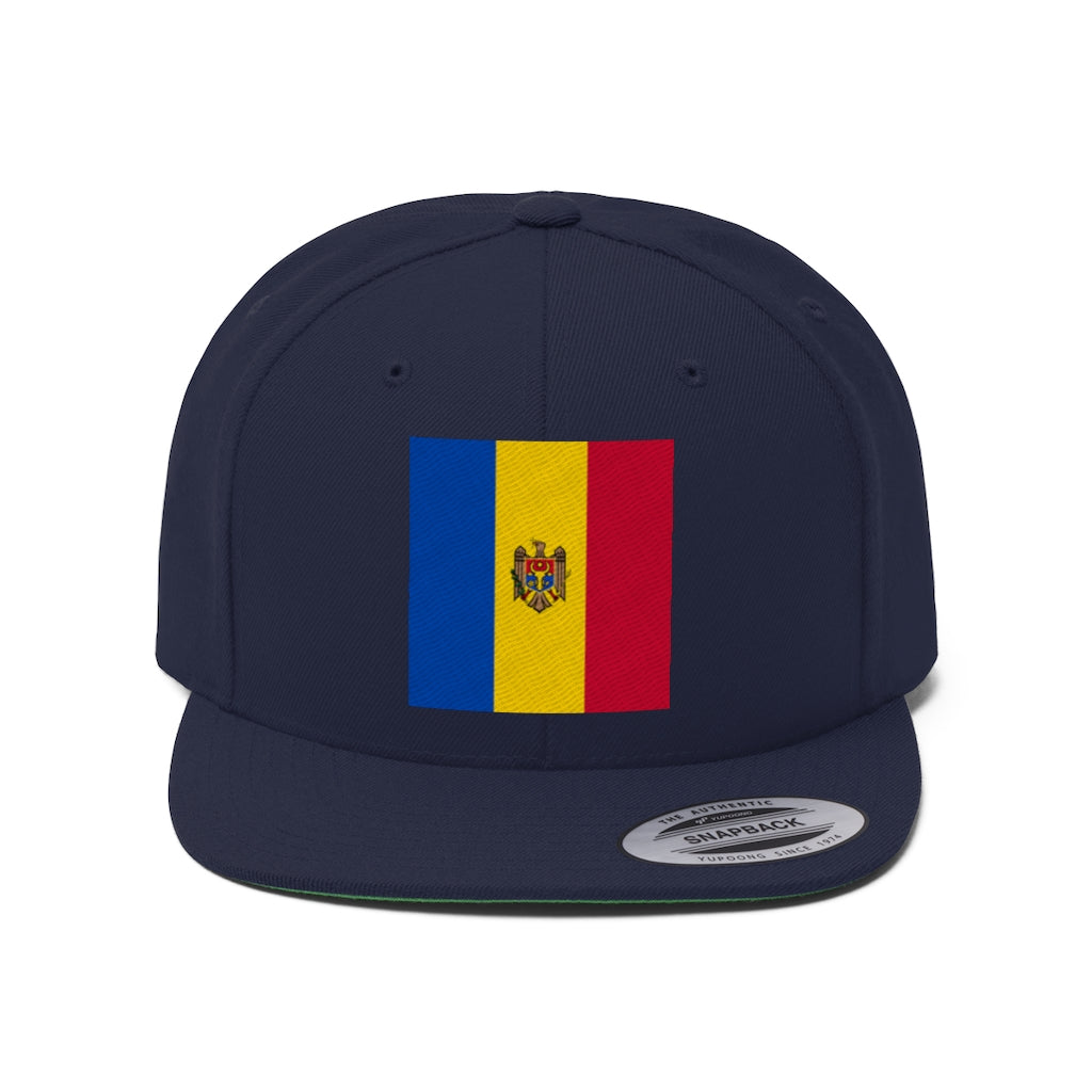 MOLDOVA Unisex Flat Bill Hat