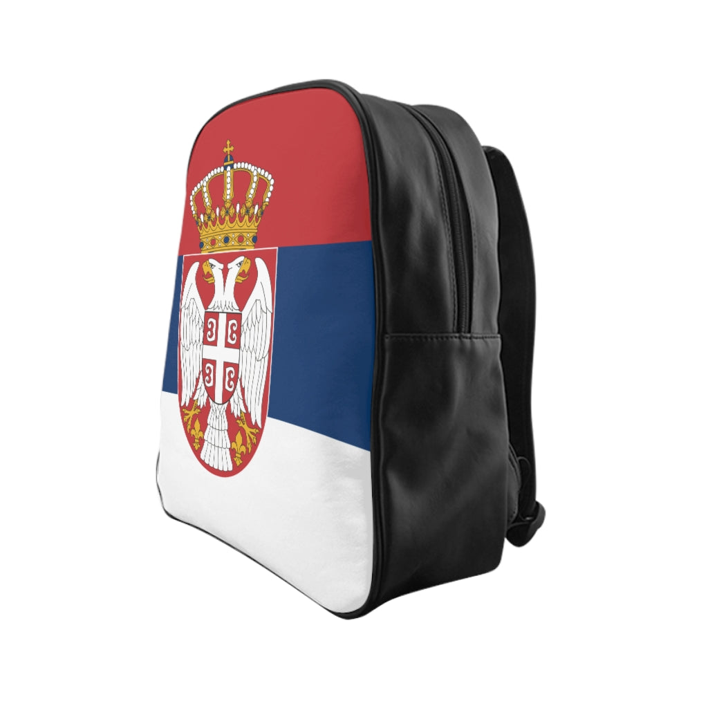 SERBIA FLAG School Backpack