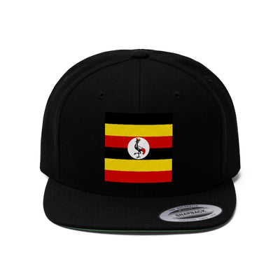 UGANDA Unisex Flat Bill Hat