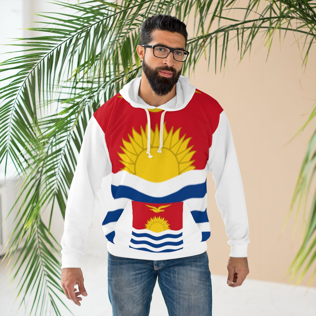 Kiribati AOP Unisex Pullover Hoodie