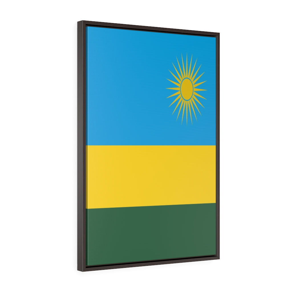 RWANDA Vertical Framed Premium Gallery Wrap Canvas