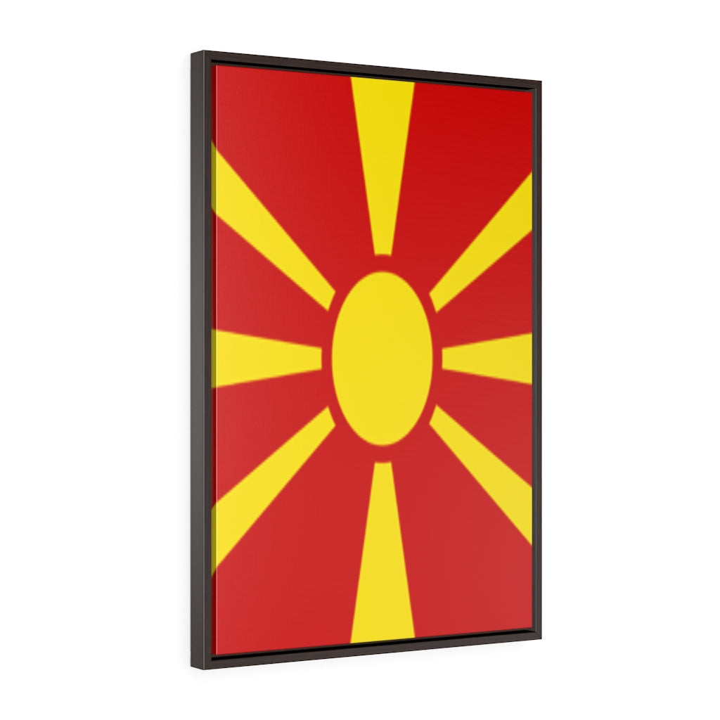 MACEDONIA Vertical Framed Premium Gallery Wrap Canvas