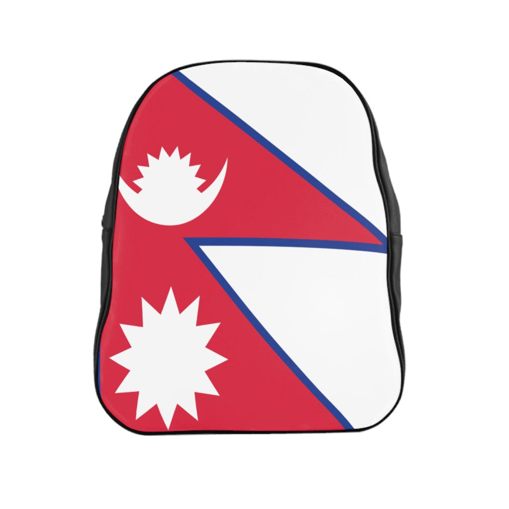 NEPAL FLAG School Backpack