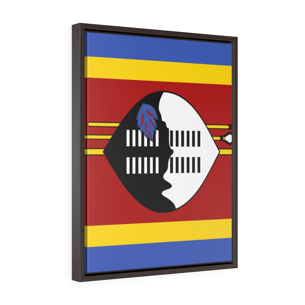 SWAZILAND Vertical Framed Premium Gallery Wrap Canvas