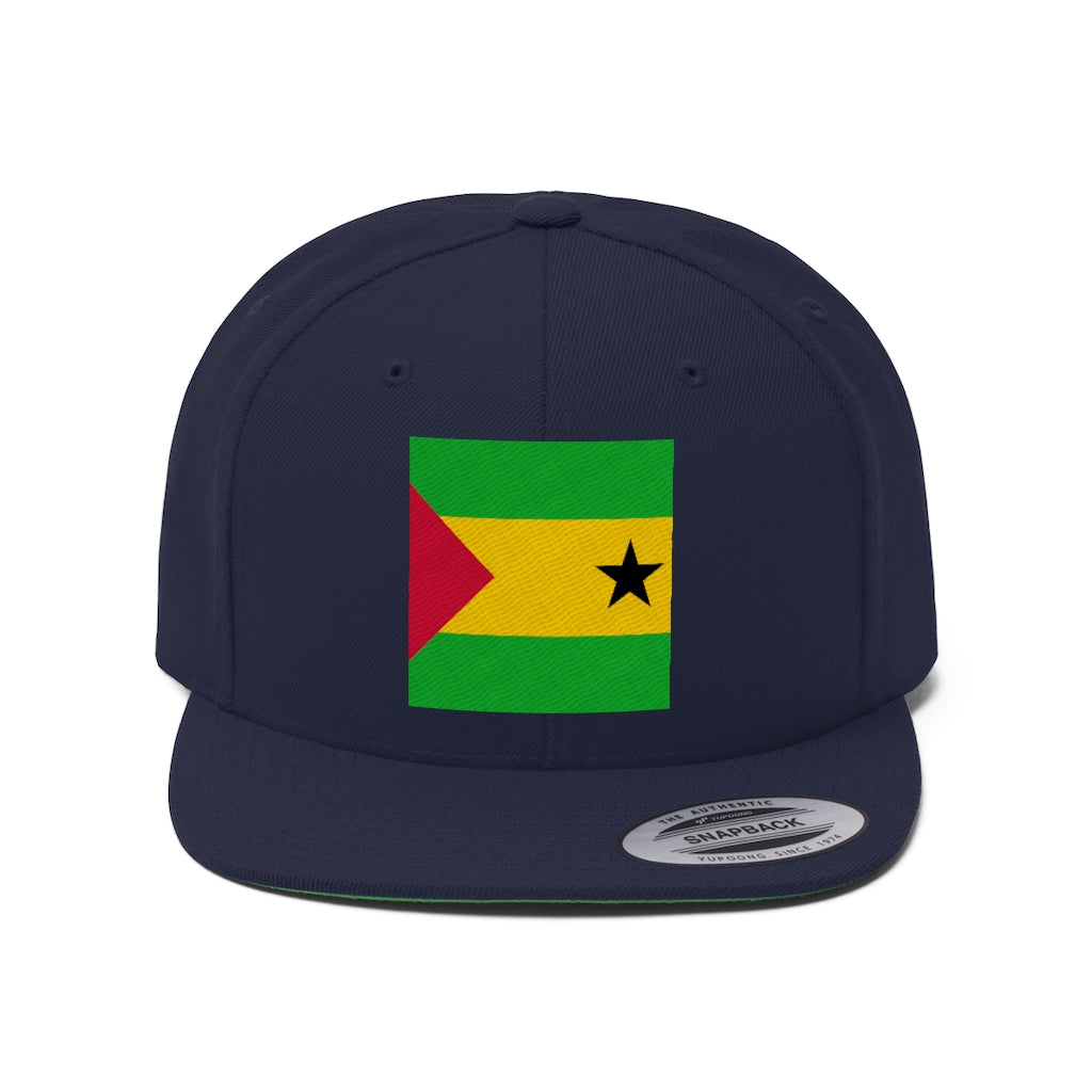 SAO TOME AND PRINCIPE Unisex Flat Bill Hat