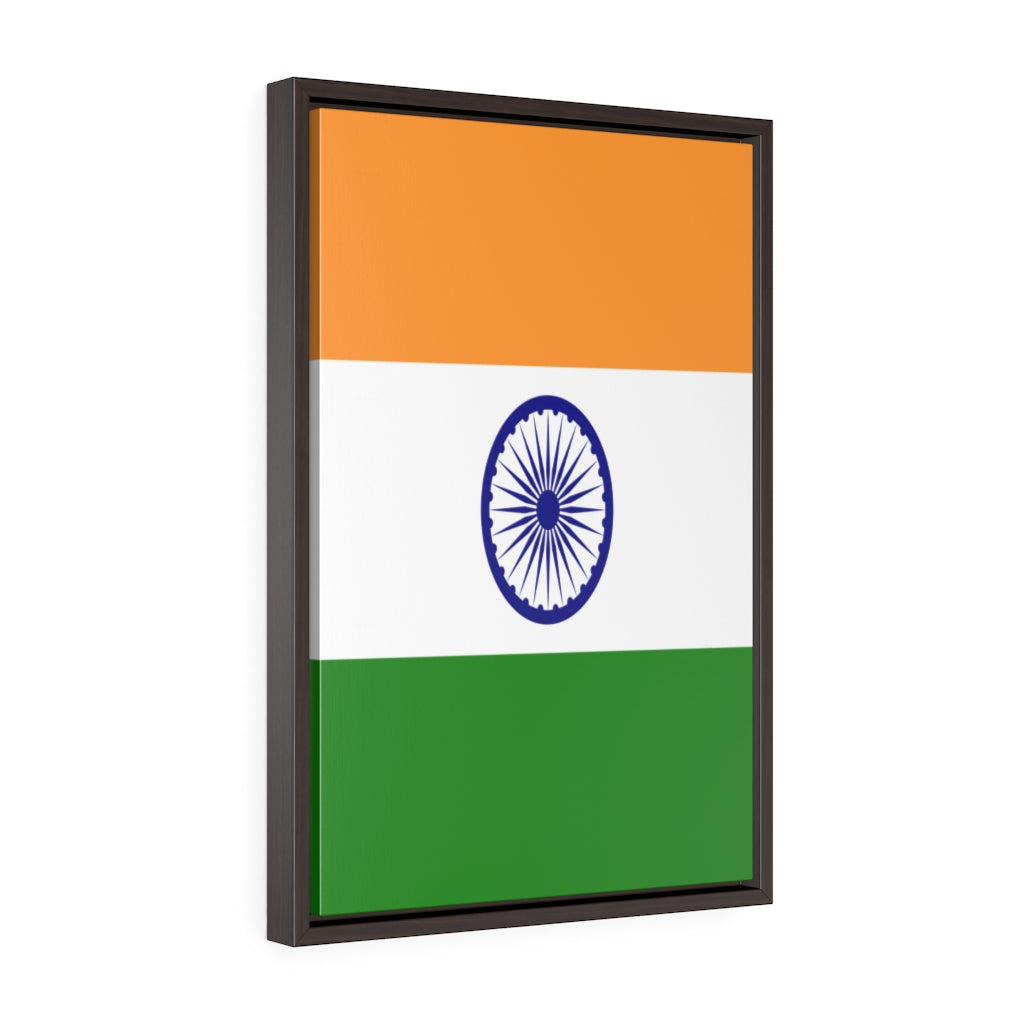 INDIA Vertical Framed Premium Gallery Wrap Canvas