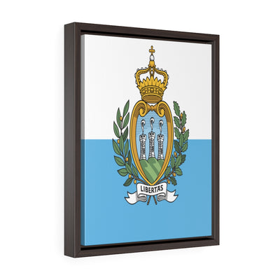 SAN MARINO Vertical Framed Premium Gallery Wrap Canvas