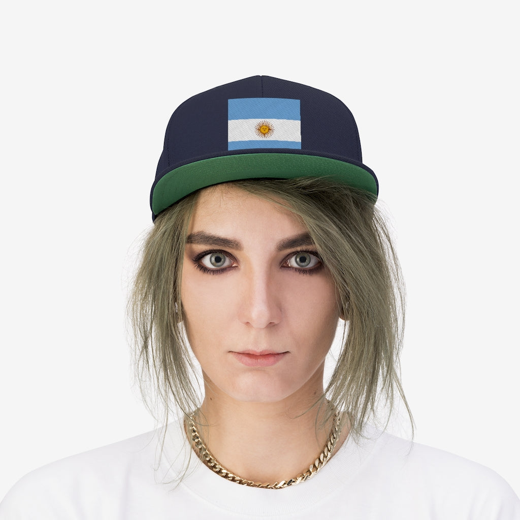 ARGENTINA Unisex Flat Bill Hat