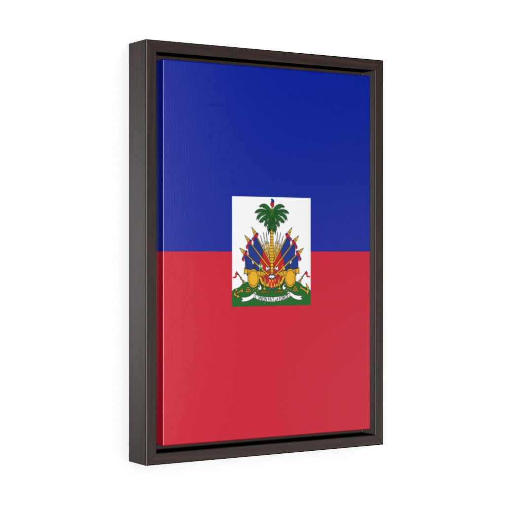 HAITI Vertical Framed Premium Gallery Wrap Canvas