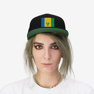 SAINT VINCENT AND THE GRENADINES Unisex Flat Bill Hat