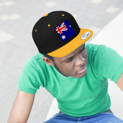 AUSTRALIA Unisex Flat Bill Hat