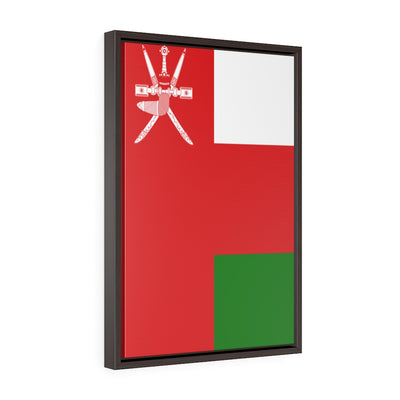 OMAN Vertical Framed Premium Gallery Wrap Canvas