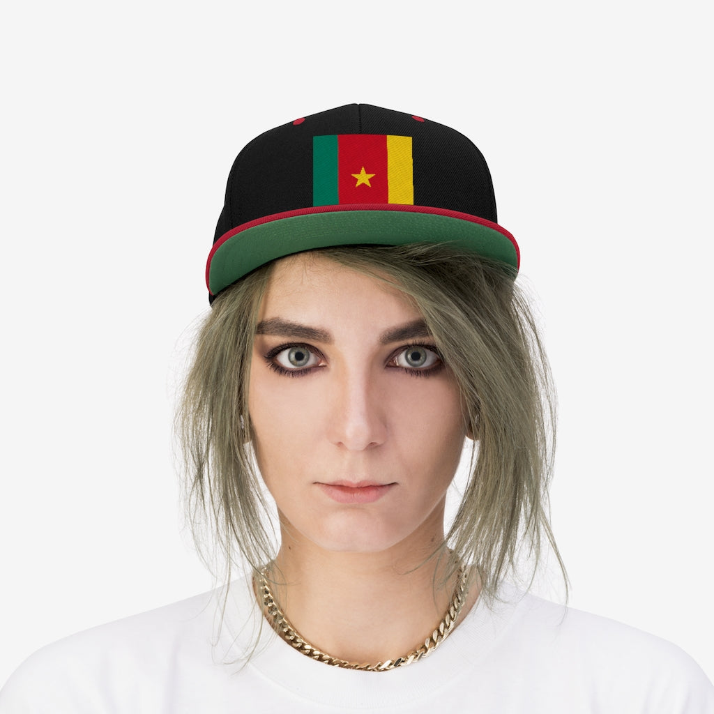 CAMEROON Unisex Flat Bill Hat