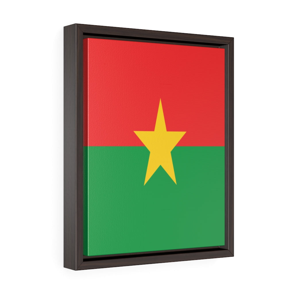 BURKINA FASO Vertical Framed Premium Gallery Wrap Canvas