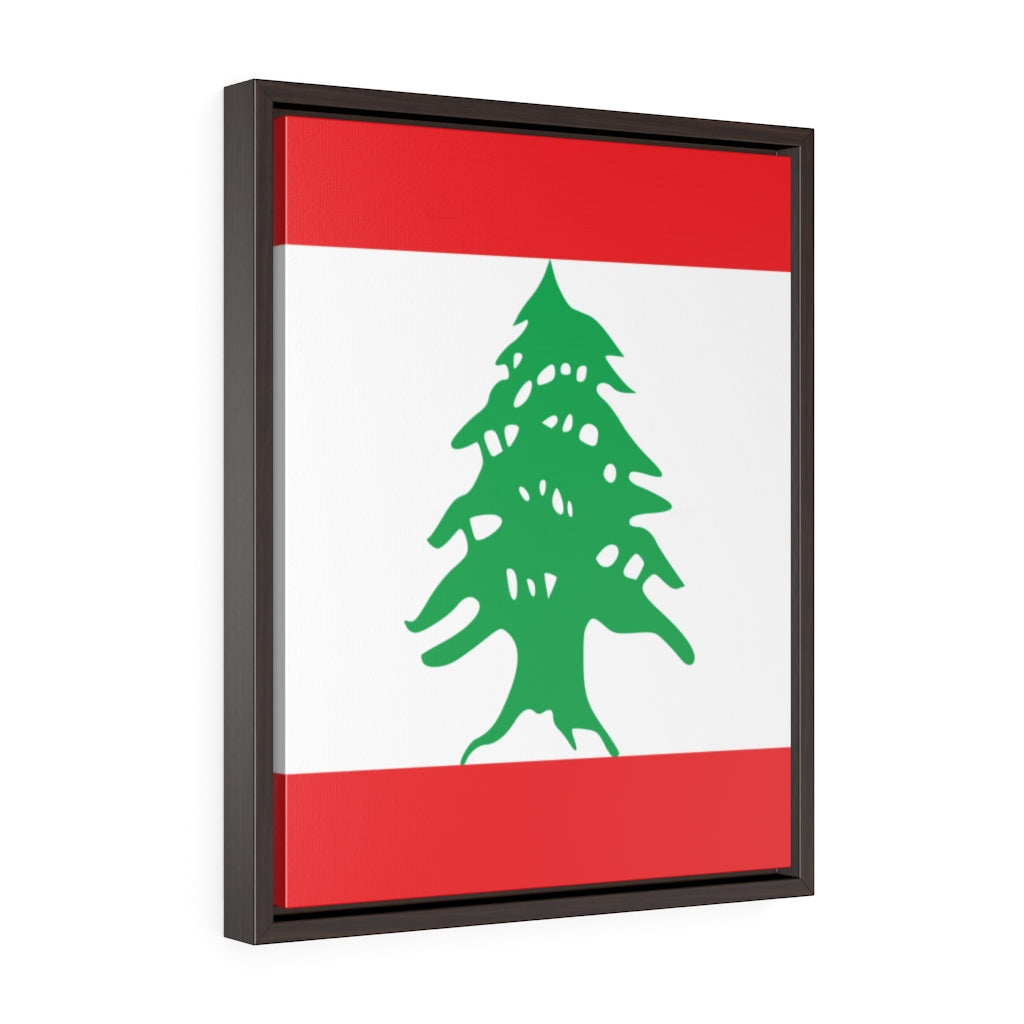 LEBANON Vertical Framed Premium Gallery Wrap Canvas