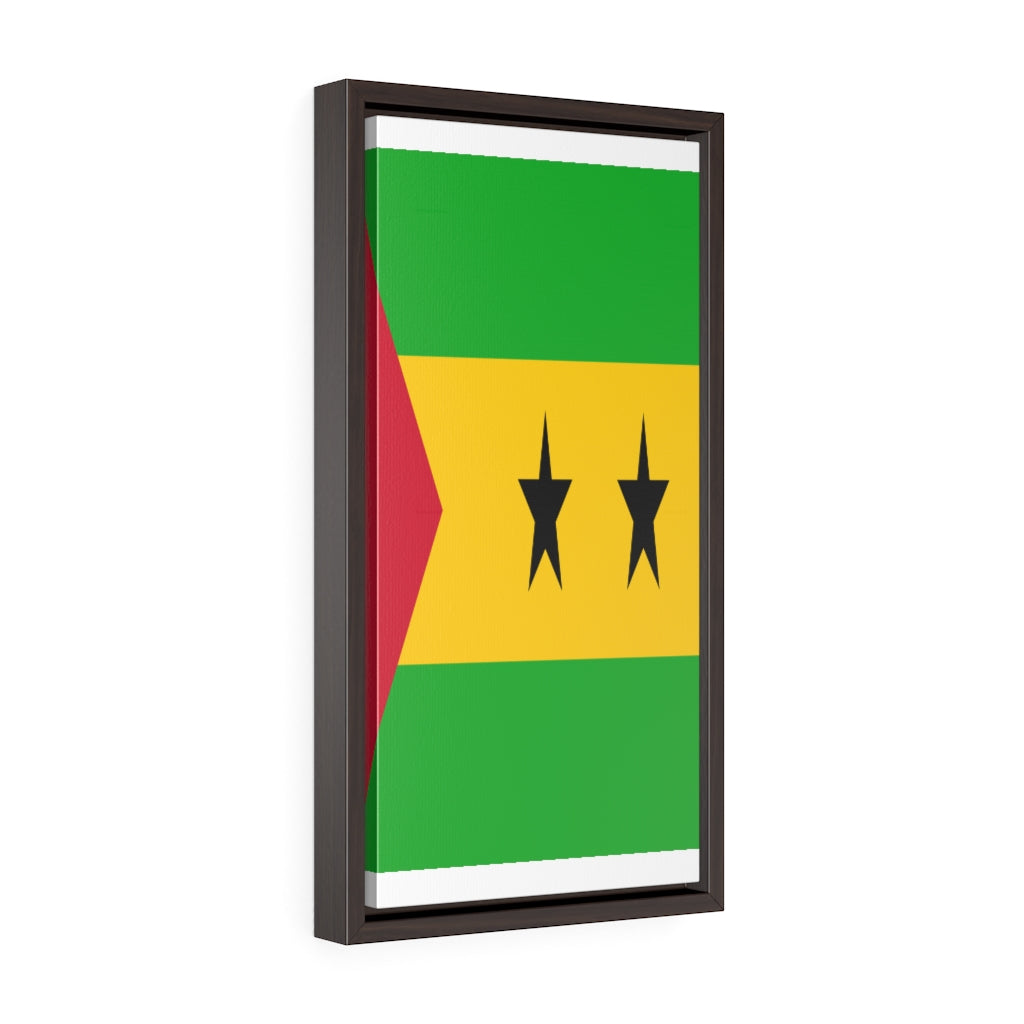 SAO TOME Vertical Framed Premium Gallery Wrap Canvas