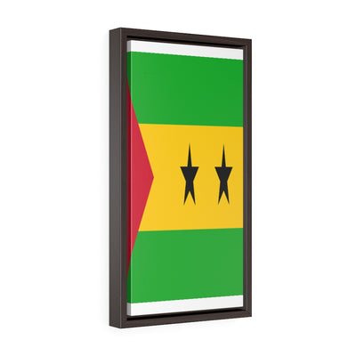 SAO TOME Vertical Framed Premium Gallery Wrap Canvas