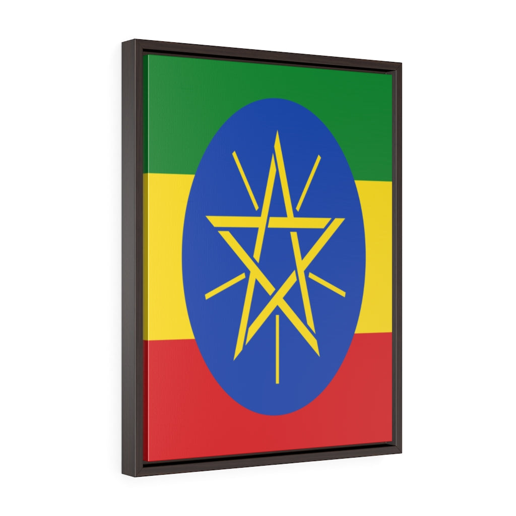 ETHIOPIA Vertical Framed Premium Gallery Wrap Canvas