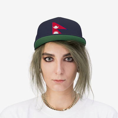 NEPAL Unisex Flat Bill Hat