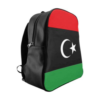 LIBYA FLAG School Backpack