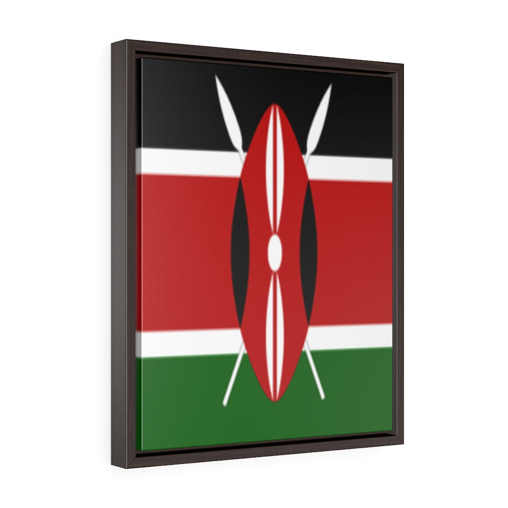 KENYA Vertical Framed Premium Gallery Wrap Canvas