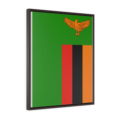 ZAMBIA Vertical Framed Premium Gallery Wrap Canvas