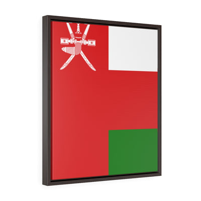 OMAN Vertical Framed Premium Gallery Wrap Canvas