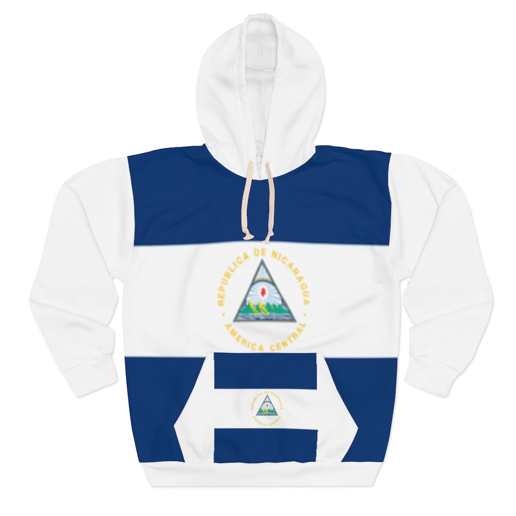 Nicaragua AOP Unisex Pullover Hoodie