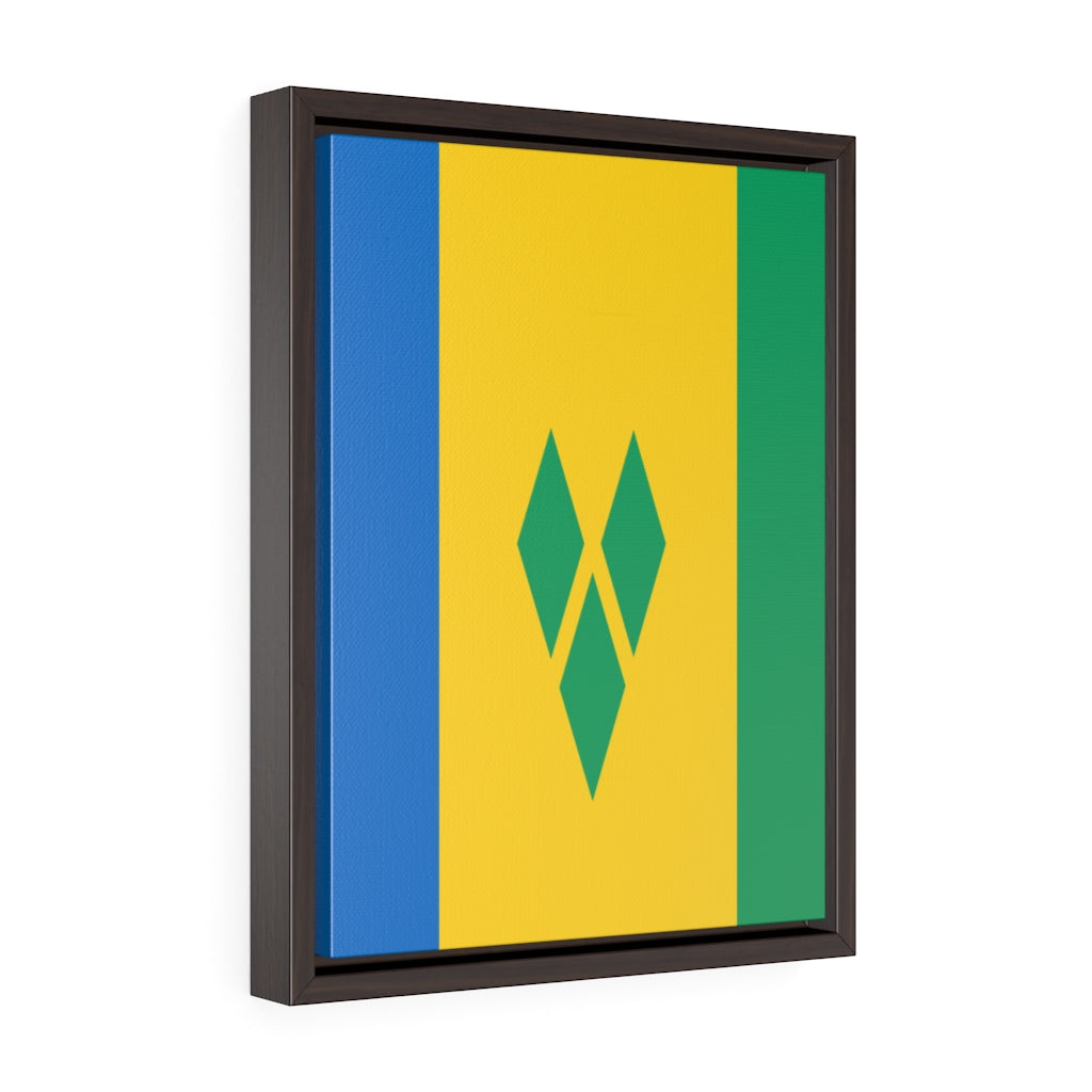 SAINT VINCENT AND THE GRENADINES Vertical Framed Premium Gallery Wrap Canvas