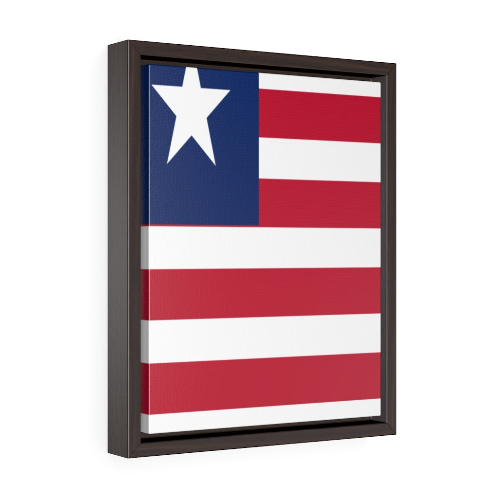 LIBERIA Vertical Framed Premium Gallery Wrap Canvas