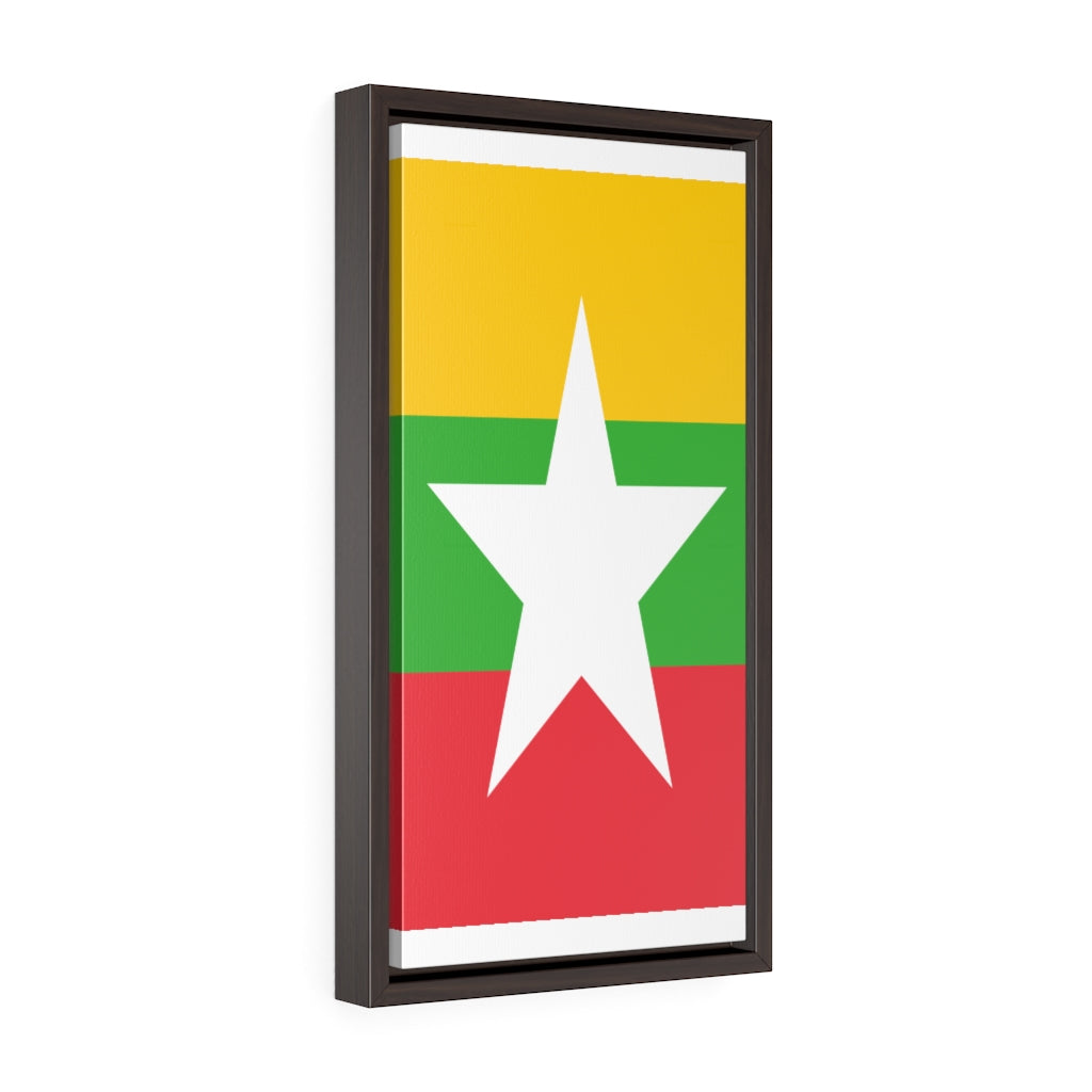 MYANMAR Vertical Framed Premium Gallery Wrap Canvas