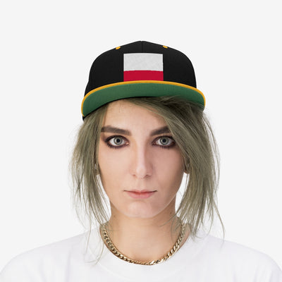 POLAND Unisex Flat Bill Hat